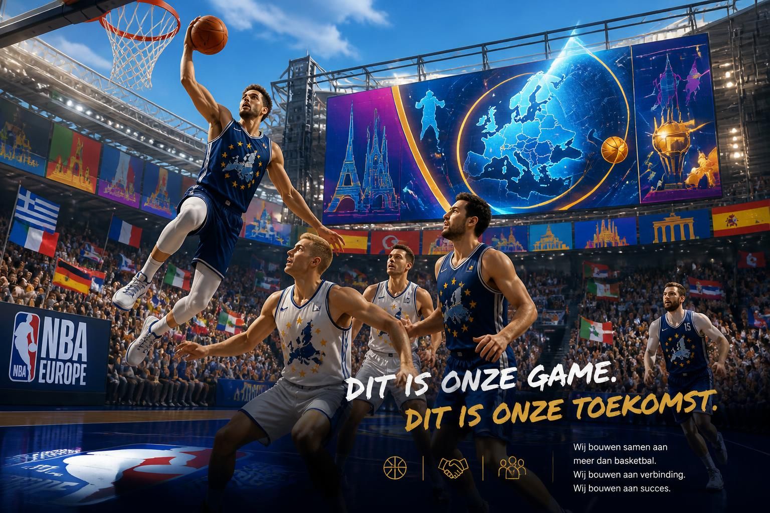 basketbal: volgens de voorzitter van de competitie verloopt het nba europe-project vlekkeloos en succesvol.