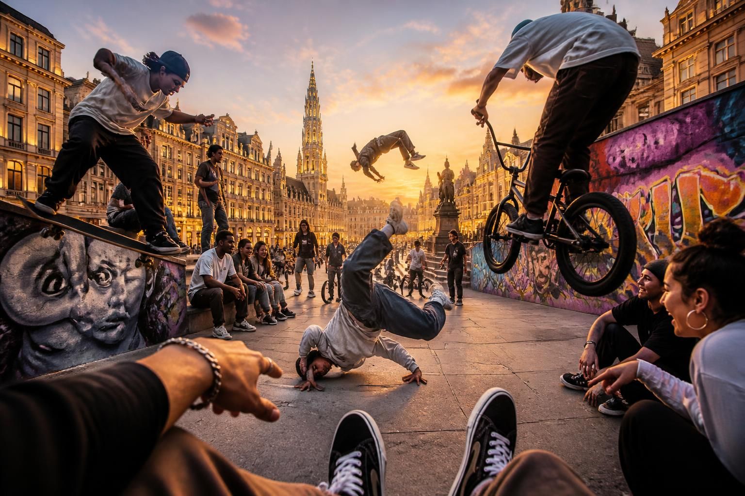 brussels urban sessions brengt 'takeovers' naar de hele stad: street sport verlaat de stadions en komt tot leven op diverse locaties in brussel.