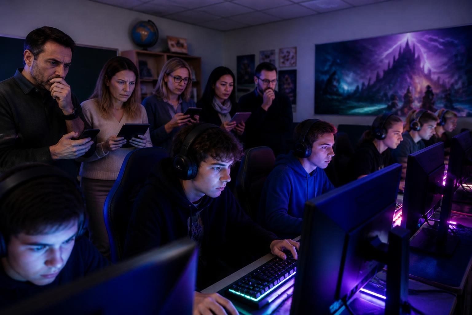 ontdek waarom het invoeren van esports op school tegen de inspanningen van gezinnen ingaat om schermtijd te beperken en welke impact dit heeft op kinderen.
